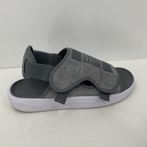 Jordan Shoes Michael Jordan Slide Sandal Gray White Removable Strap